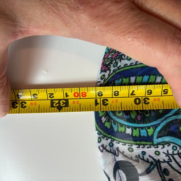 Sao Paulo Dress 4‎ paisley floral lined Boho Mod Look Softgirl Fairy Resort - Picture 8 of 9